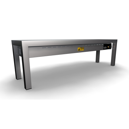 &Eacute;tag&egrave;re chauffante en c&eacute;ramique 1 niveaux 1200 3 heaters of 250w - Combisteel - 7020.0705