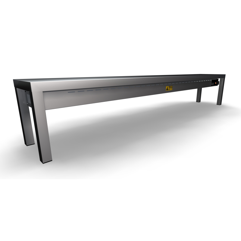 &Eacute;tag&egrave;re chauffante en c&eacute;ramique 1 niveaux 2000 6 heaters of 250w - Combisteel - 7020.0725