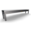 &Eacute;tag&egrave;re chauffante en c&eacute;ramique 1 niveaux 2000 6 heaters of 250w - Combisteel - 7020.0725