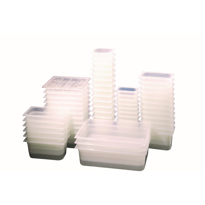 Gn r&eacute;cipient polypropyl&egrave;ne 1/4gn-100mm - Combisteel - 7493.0095