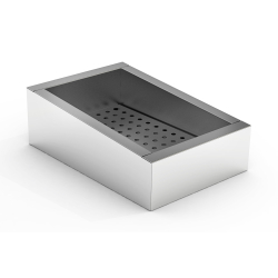 Bac &agrave; glace pil&eacute;e inclin&eacute; 1/1 gn aisi 304 vidange c&ocirc;t&eacute; fonctionnement - Combisteel - 7013.2780