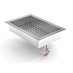 Bac &agrave; glace pil&eacute;e int&eacute;gr&eacute; 1/1 gn - Combisteel - 7013.2720