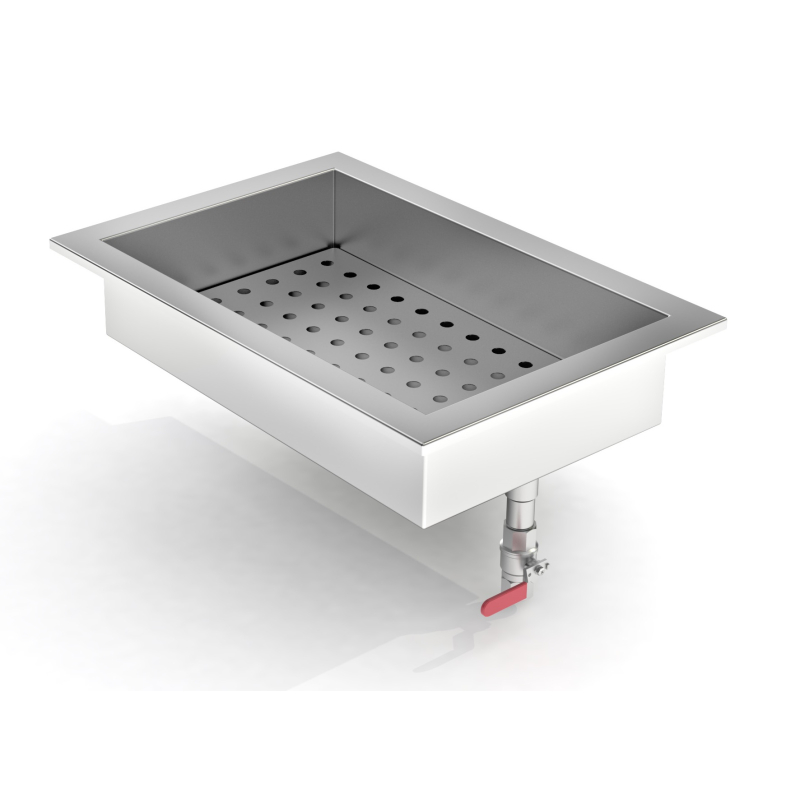 Bac &agrave; glace pil&eacute;e int&eacute;gr&eacute; 1/1 gn - Combisteel - 7013.2720