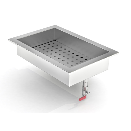 Bac &agrave; glace pil&eacute;e int&eacute;gr&eacute; 1/1 gn - Combisteel - 7013.2720