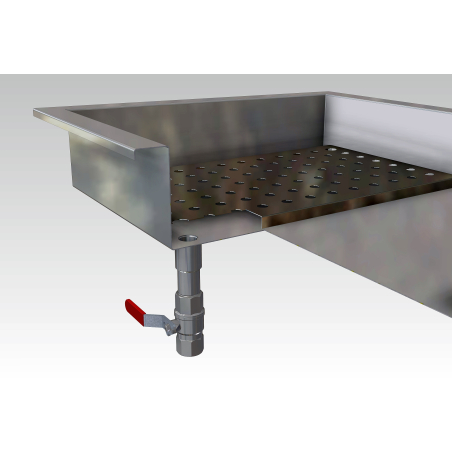 Bac &agrave; glace pil&eacute;e int&eacute;gr&eacute; 4/1 gn - Combisteel - 7013.2735