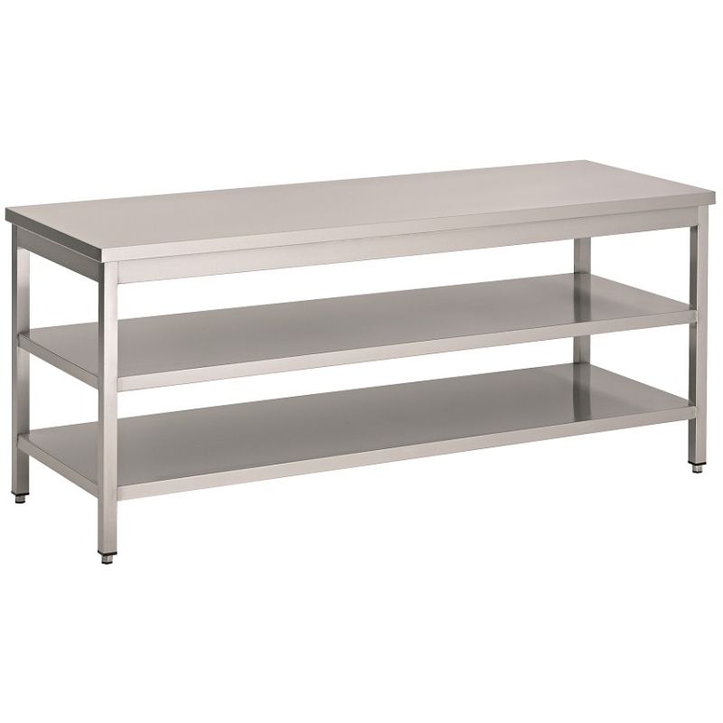 700 plan de travail 2 &eacute;tag&egrave;res 1500 - Combisteel - 7812.0304