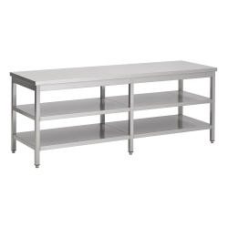 800 plan de travail 2 &eacute;tag&egrave;res 2100 - Combisteel - 7812.0329