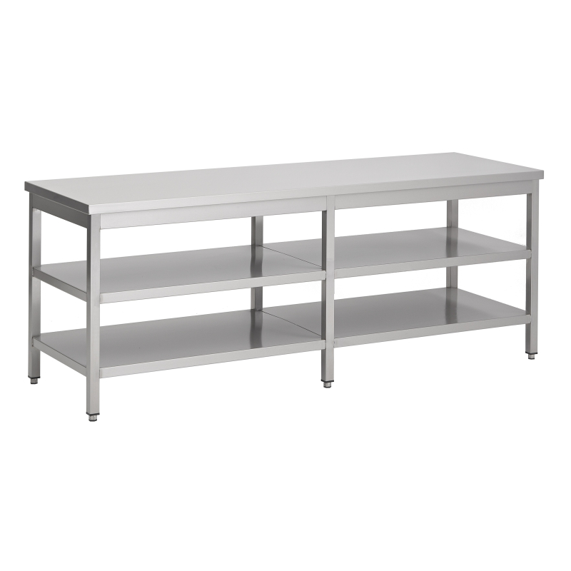 800 plan de travail 2 &eacute;tag&egrave;res 2300 - Combisteel - 7812.0330
