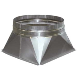 Adapteur carr&eacute; en rond &oslash; 400 - Combisteel - 7222.0540