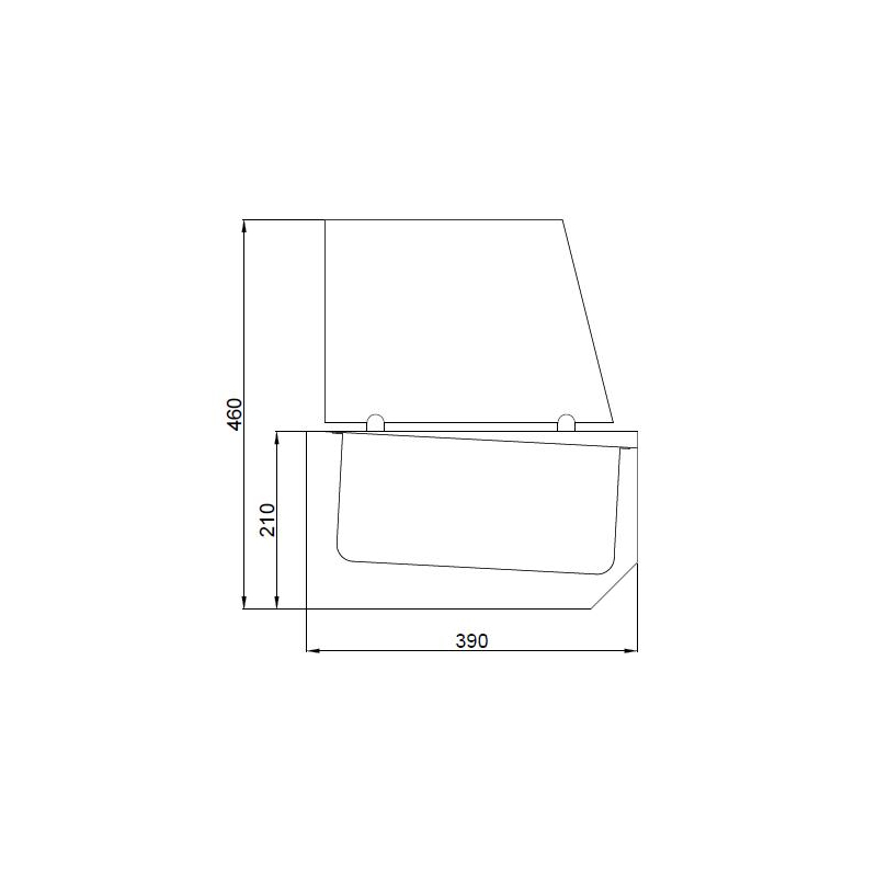 Puits r&eacute;frig&eacute;rat&eacute;e 10x 1/3 gn - Combisteel - 7489.5245