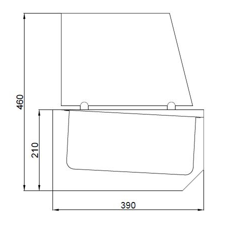 Puits r&eacute;frig&eacute;rat&eacute;e 10x 1/3 gn - Combisteel - 7489.5245