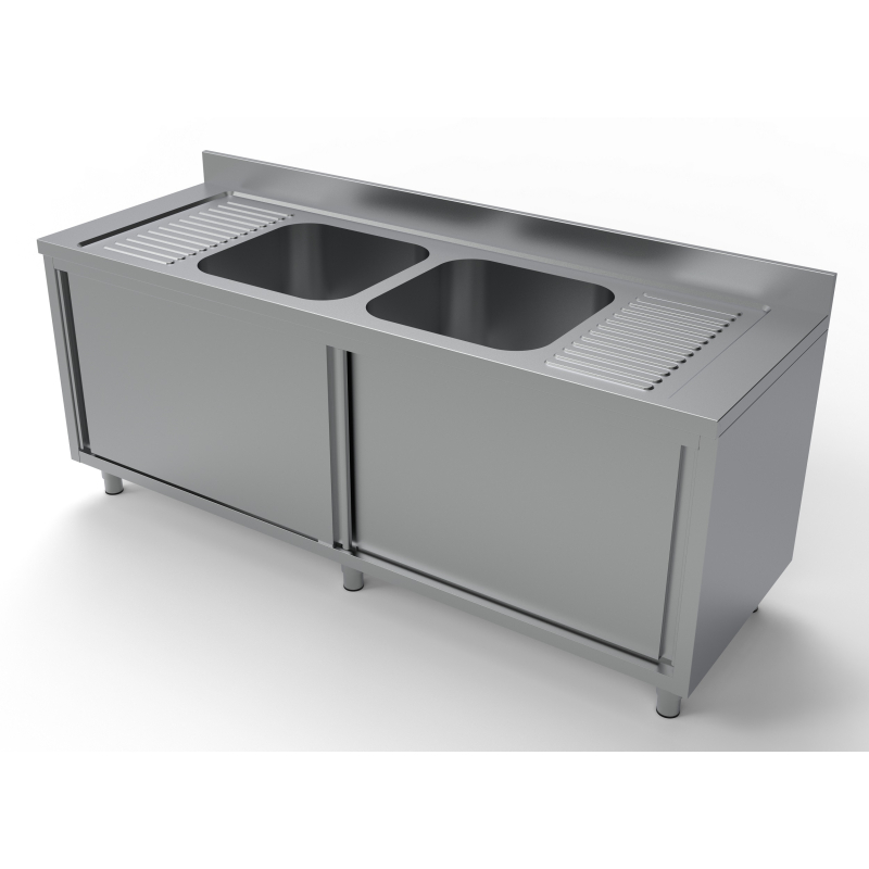700 bloc-&eacute;vier portes coulisst 2 centre 2000 - Combisteel - 7333.0920