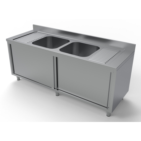 700 bloc-&eacute;vier portes coulisst 2 centre 2000 - Combisteel - 7333.0920