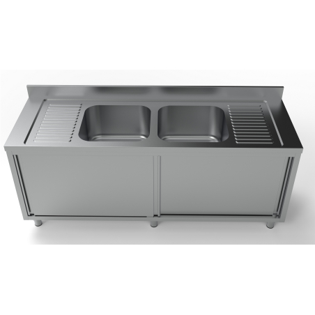 700 bloc-&eacute;vier portes coulisst 2 centre 2000 - Combisteel - 7333.0920