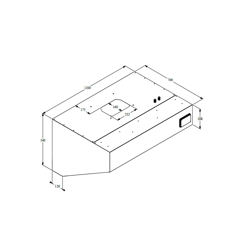 700 hottes murales complet 1200 - Combisteel - 7333.0705