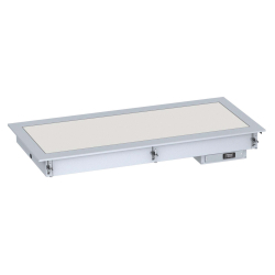 Drop-in plaque chauffante vitroc&eacute;ramique 3/1 - blanc - Combisteel - 7495.0250