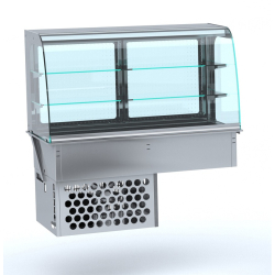 Drop-in gekoelde vitrine gebogen - gesloten 4/1 -&hellip;