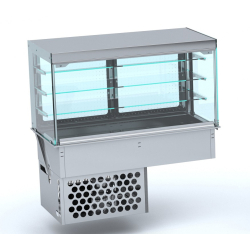 Drop-in vitrine cubique...