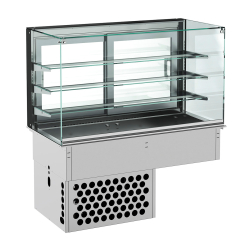 Drop-in vitrine cubique...