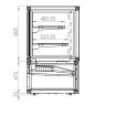 Vitrine r&eacute;frig&eacute;r&eacute;e 300l - Combisteel - 7489.5450
