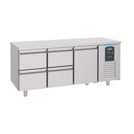 700 table r&eacute;frig&eacute;r&eacute;e 1 porte 4 tiroirs energy line - Combisteel - 7489.5530