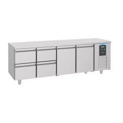 700 table r&eacute;frig&eacute;r&eacute;e 2 portes 4 tiroirs energy line - Combisteel - 7489.5535