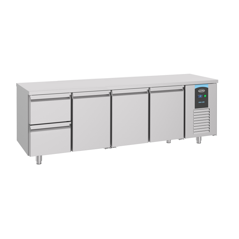 700 gekoelde tafel 3 deuren 2 laden energy line - Combisteel - 7489.5525