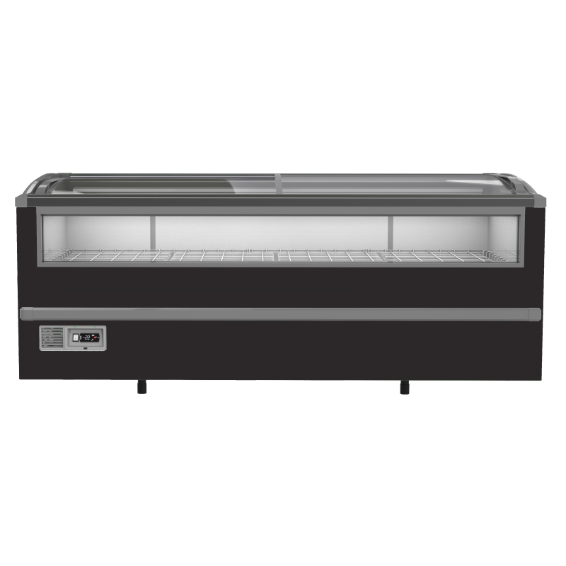 Cong&eacute;lateur bahut pour supermarch&eacute; noir 2125 d&eacute;givrage manuel - Combisteel - 7072.0030