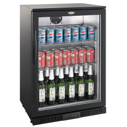 Arri&egrave;re bar r&eacute;frig&eacute;r&eacute;e noir 1 porte - Combisteel - 7527.0030