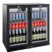 Arri&egrave;re bar r&eacute;frig&eacute;r&eacute;e noir 2 portes - Combisteel - 7527.0035