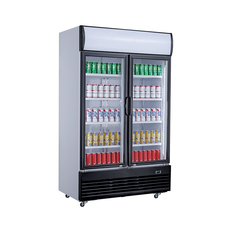 R&eacute;frig&eacute;rateur 2 portes en verre 800l - Combisteel - 7527.0100