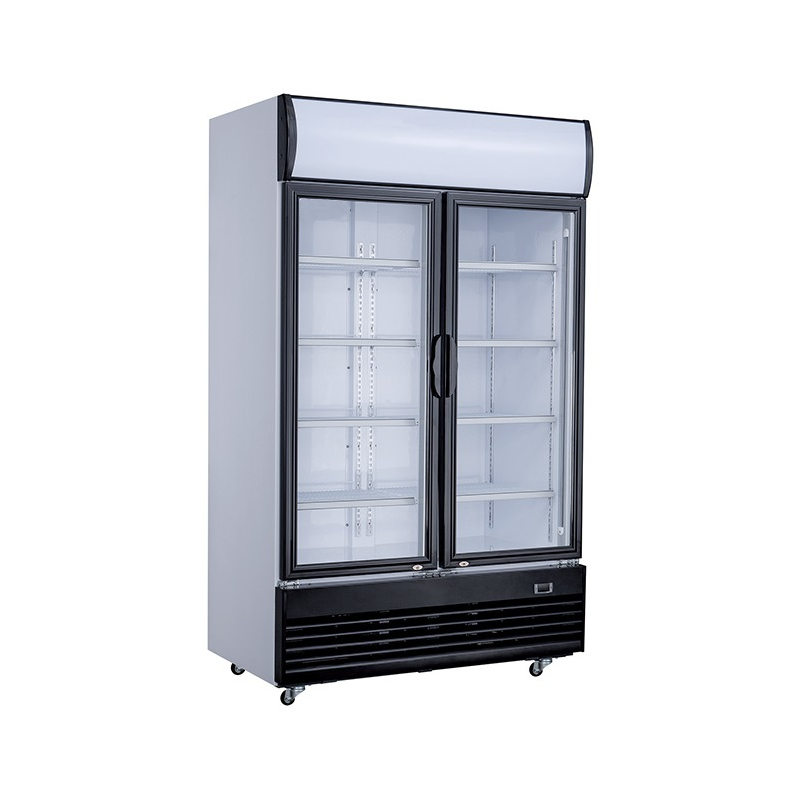 R&eacute;frig&eacute;rateur 2 portes en verre 800l - Combisteel - 7527.0100