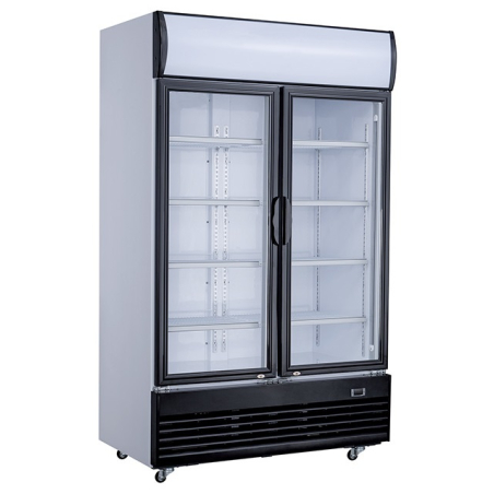 R&eacute;frig&eacute;rateur 2 portes en verre 800l - Combisteel - 7527.0100