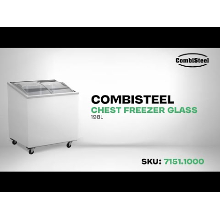 Cong&eacute;lateur bahut couvercle en verre 198 l - Combisteel - 7151.1000