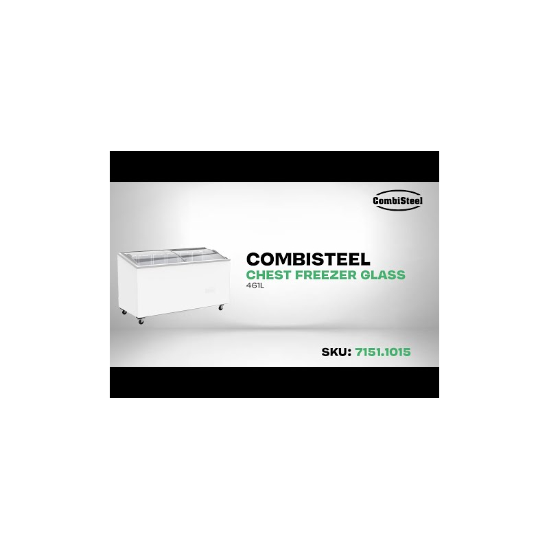Cong&eacute;lateur bahut couvercle en verre 461 l - Combisteel - 7151.1015