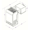 Unit&eacute; de refroidissement type positif 6,6-12,6 m3 avec connexion en ligne - Combisteel - 7265.0005