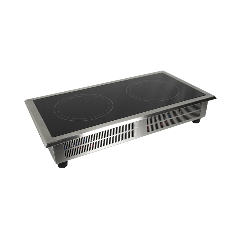 Drop-in inductie kookplaat 2 zones geschikt uitsluitend voor inductiepannen - Combisteel - 7505.0020