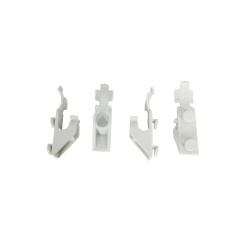 Set 4 clips blanc pour 7487.0165 nouvelle s&eacute;rie - Combisteel - 7487.0185