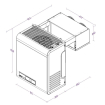 Unit&eacute; de refroidissement type positif 13,2-27,6 m3 avec connexion en ligne - Combisteel - 7265.0015