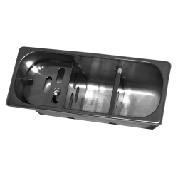 Cuill&egrave;re &agrave; glace &eacute;vier 270x110x120 avec trou d'&eacute;vacuation, raccordement &agrave; l'eau et tuyau d'&eacute;vacuation - Combisteel - 7108.0010
