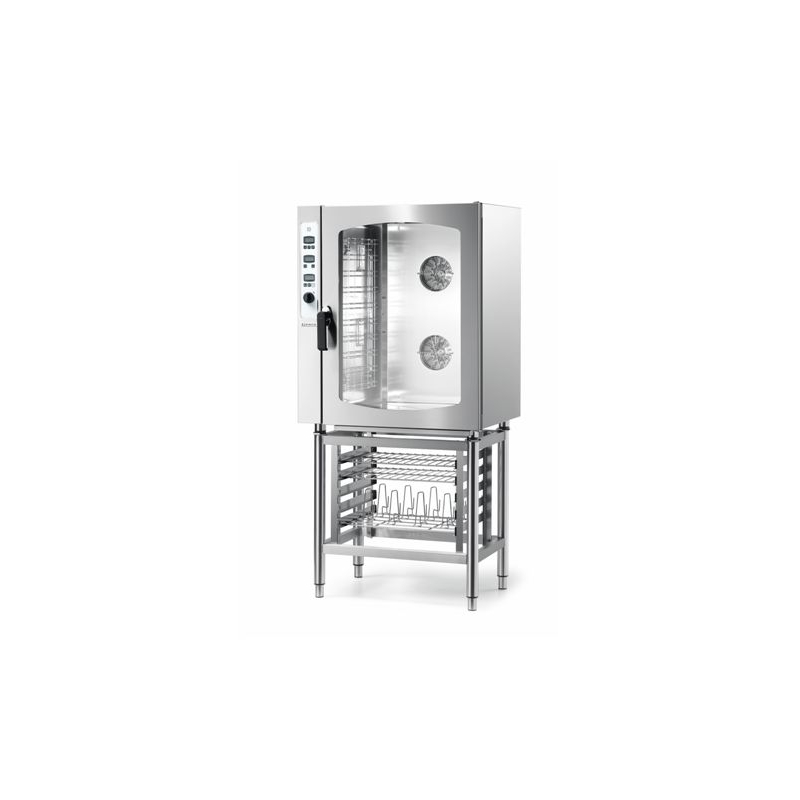 Giorik convectie gas oven 895x768x965mm. (lxdxh), cap. 10x 1/1 gn temp. +50/+280&deg;c, 0,9 + 19 kw, 2 - Combisteel - 7466.0060