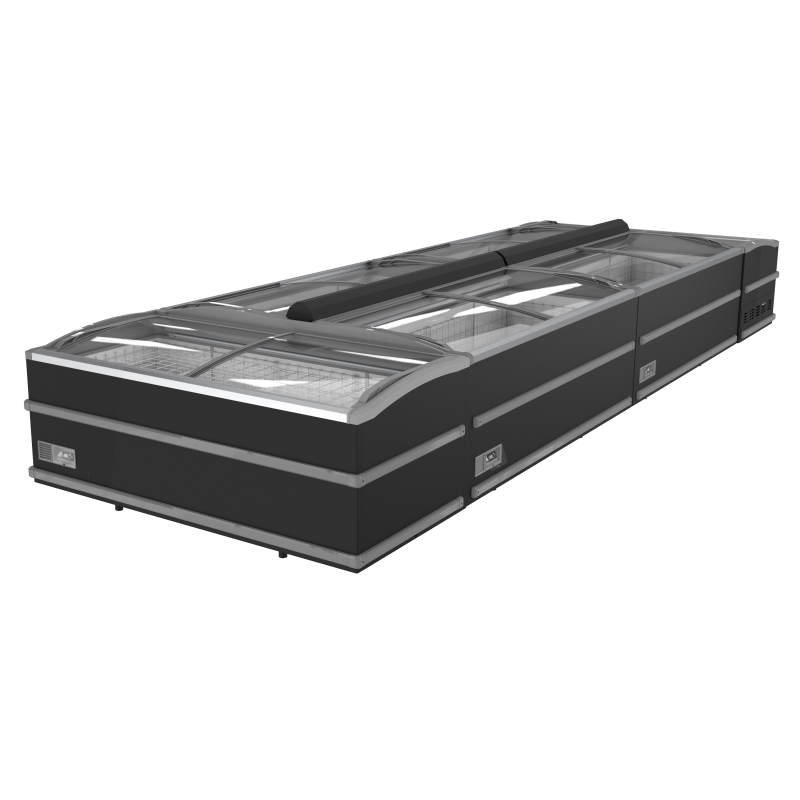 Cong&eacute;lateur bahut pour supermarch&eacute; noir 2125 d&eacute;givrage automatique - Combisteel - 7072.0110