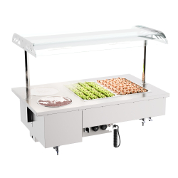 Drop-in bain-marie avec bols 2/1 - Combisteel - 7178.2070
