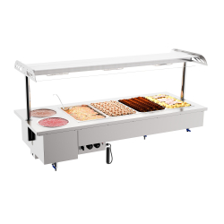 Drop-in bain-marie avec bols 4/1 - Combisteel - 7178.2080