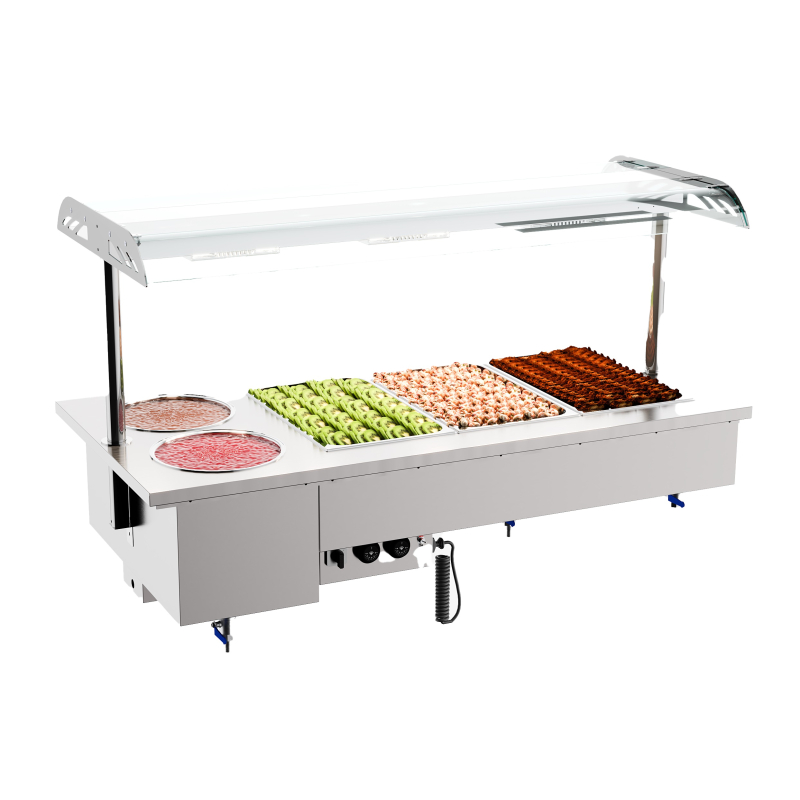 Drop-in bain-marie avec bols 3/1 - Combisteel - 7178.2075