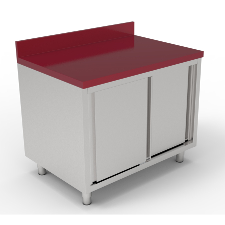 700 table de d&eacute;coupe avec portes coulisstantes 1200 - Combisteel - 7333.1620