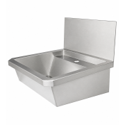 &Eacute;vier inox 1 robinet 600mm bouchon de vidange et couvercle anti-&eacute;claboussures inclus, &agrave; l'exclusion du - Combisteel - 7013.4600
