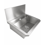 &Eacute;vier inox 1 robinet 600mm bouchon de vidange et couvercle anti-&eacute;claboussures inclus, &agrave; l'exclusion du - Combisteel - 7013.4600