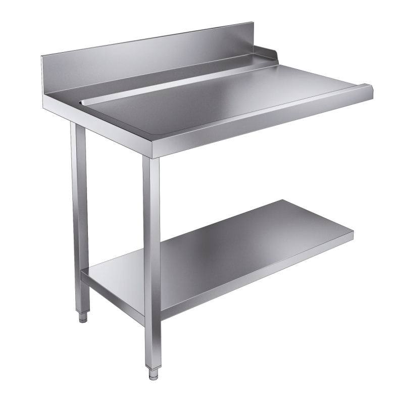 Table d'&eacute;coulement &eacute;tag&egrave;re 1100 &agrave; gauche pour 7280.0045-0046 - Combisteel - 7106.0035