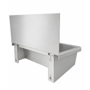 &Eacute;vier inox 1 robinet 600mm bouchon de vidange et couvercle anti-&eacute;claboussures inclus, &agrave; l'exclusion du - Combisteel - 7013.4600